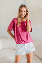 Sew In Love Full Size Square Neck Short Sleeve Top