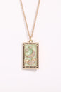 Tarot Card Pendant Stainless Steel Necklace